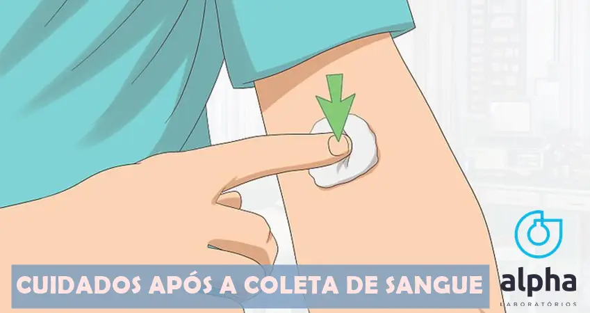 Cuidados após a coleta de sangue