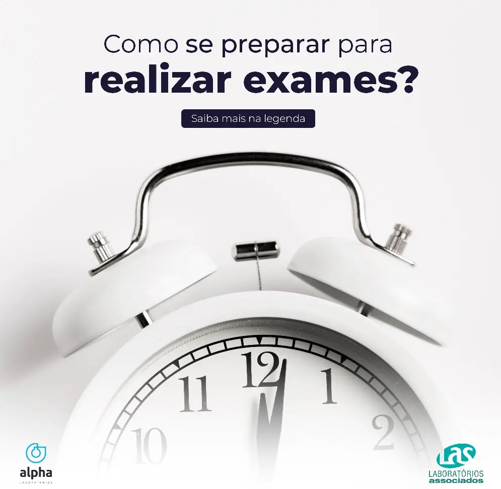Preparo para realização de exames!